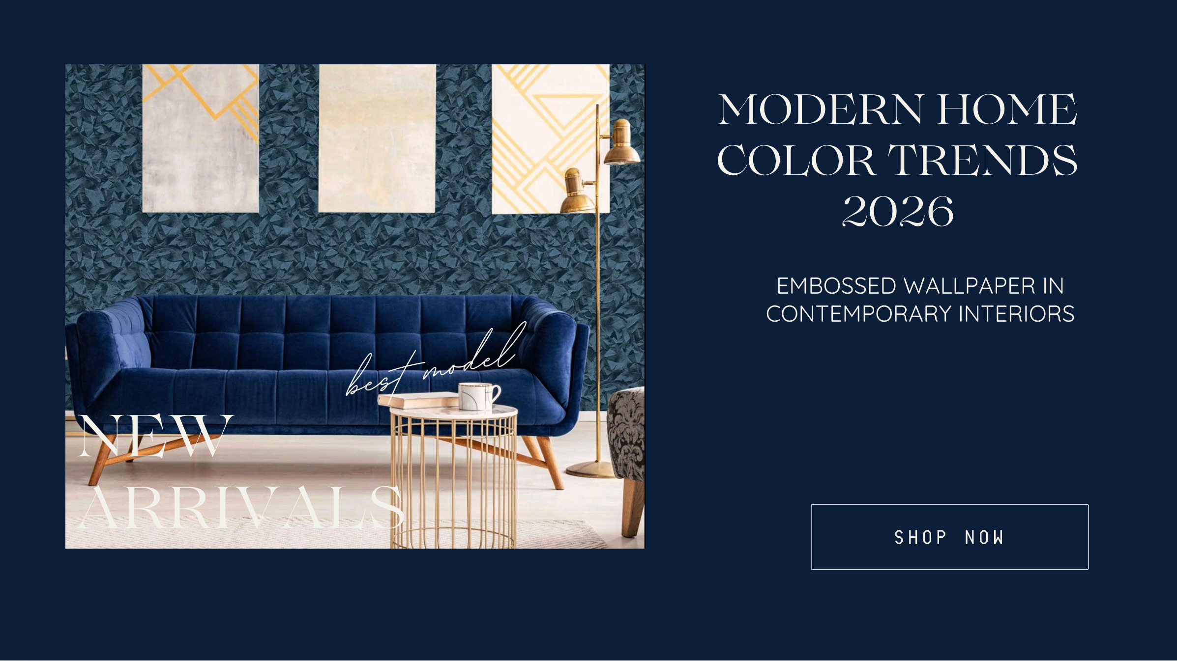 Modern Home Color Trends 2026: Embossed Wallpaper in Contemporary Interiors