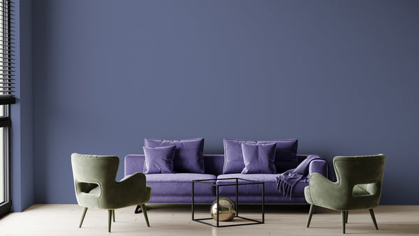 Pigeon Blue Textured Wallpaper, Textured Wallpaper,Natural Wallpaper, Modern & Minimalist Wall Covering,Modern Look Neutral Colors Glittering Wallcovering
