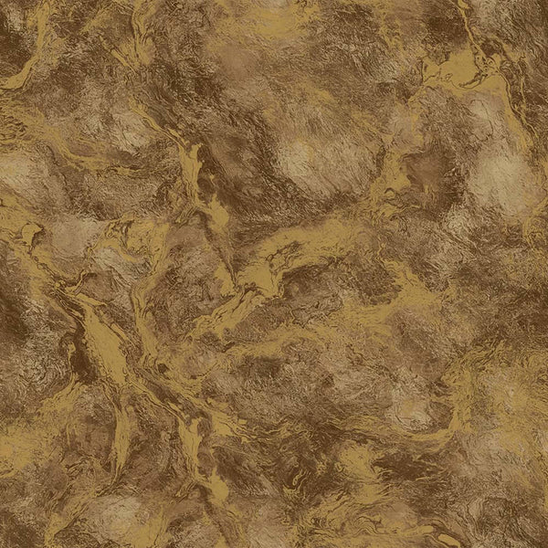 Beautiful Metallic Brown Wallpaper, Rich Textured Wallcovering, Large 114 sqft Roll, Washable, Gold Rusted Effect, Abstract Wallpaper, Brown - Adawall -Houston Wallpaper Store - Walcoverings, Curtains & Wall Panels