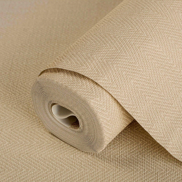 Beige Chevron Wallpaper, Modern Zig Zag Textured Wall Paper, Neutral Colors Geometric - Adawall -Houston Wallpaper Store - Walcoverings, Curtains & Wall Panels