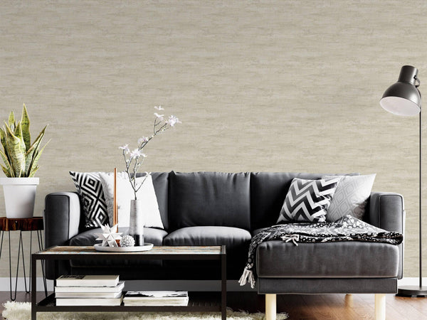 Beige Distressed Rustic 3D Embossed Wallpaper, Stylish Farmhouse Lodge Coutry Wallcovering - Adawall -Houston Wallpaper Store - Walcoverings, Curtains & Wall Panels