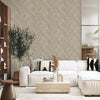 Beige Distressed Solid Color Wallpaper, 3D Embossed Shiny Wallcovering, Weathered Effect - Adawall -Houston Wallpaper Store - Walcoverings, Curtains & Wall Panels
