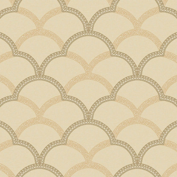 Beige Gold Luxury Fish Scale Deep Embossed Wallpaper, 3D Textured Lace Patterns, Thick Wallcovering - Adawall -Houston Wallpaper Store - Walcoverings, Curtains & Wall Panels