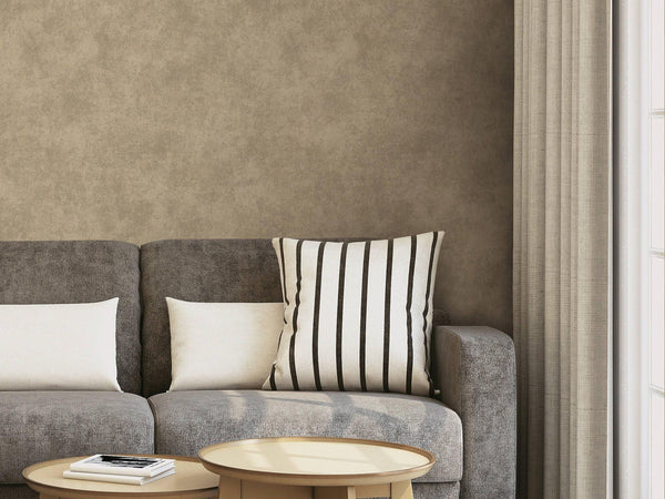 Beige Industrial Metallic Rustic Wallpaper, 3D Embossed Modern Worn-Out Style Distressed Weathered - Adawall -Houston Wallpaper Store - Walcoverings, Curtains & Wall Panels