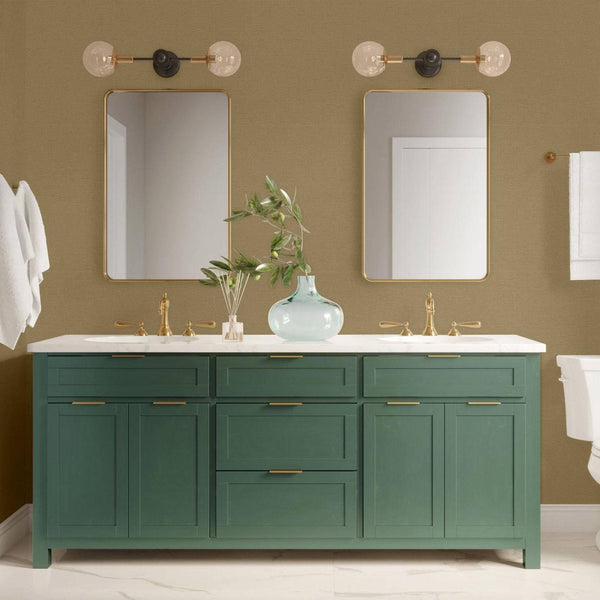 Beige Jute Basket Weave Textured Wallpaper, Solid Color Modern Plain Wallcovering - Adawall -Houston Wallpaper Store - Walcoverings, Curtains & Wall Panels