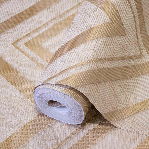Beige Large Modern Chevron 3D Embossed Wallpaper, Modern Rich Textured Wallcovering - Adawall -Houston Wallpaper Store - Walcoverings, Curtains & Wall Panels