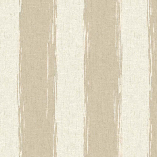 Beige Large Striped Wallpaper, Rich Textured Wallcovering, Traditional, White Light Color, Extra Large 114 sq ft Roll, Washable Modern Wall Paper - Adawall -Houston Wallpaper Store - Walcoverings, Curtains & Wall Panels