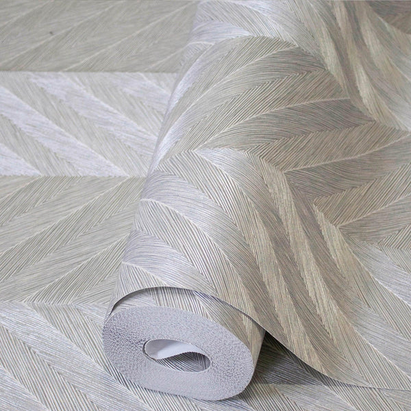 Beige Shiny Chevron Wallpaper, Deep Embossed Luxury Shimmering Geometric Pattern Wall Paper - Adawall -Houston Wallpaper Store - Walcoverings, Curtains & Wall Panels