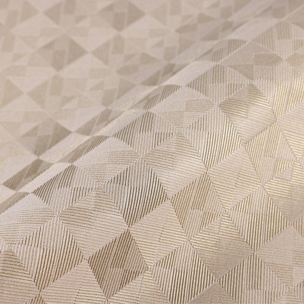 Beige Solid Color Square Pattern Wallpaper, 3D Embossed Glossy Sleek Checkered Geometric Wall Paper - Adawall -Houston Wallpaper Store - Walcoverings, Curtains & Wall Panels