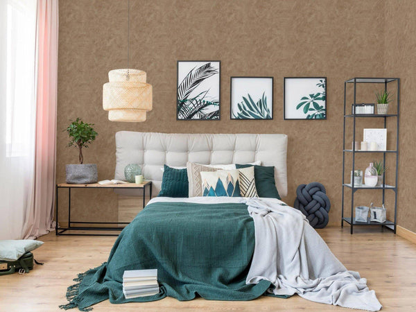 Beige Timeless Distressed 3D Embossed Wallpaper, Stylish Metallic Neutral Colors Wallcovering - Adawall -Houston Wallpaper Store - Walcoverings, Curtains & Wall Panels