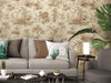 Beige Tropical Toile Textured Wallpaper, Stylish Plants Animals Jungle Forest Theme Wallcovering - Adawall -Houston Wallpaper Store - Walcoverings, Curtains & Wall Panels