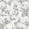 Black & White Elegant Chinoiserie Blossom Floral Wallpaper, Animal Print Birds Flowers Botanical Pattern - Adawall -Houston Wallpaper Store - Walcoverings, Curtains & Wall Panels