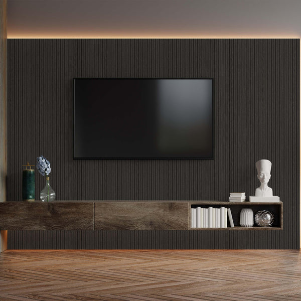 Black Wood Grain Wall Panel, PS Wall Home Decoration Panel-Premium Quality - Adawall -Houston Wallpaper Store - Walcoverings, Curtains & Wall Panels