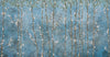 Blue Bloom Flowers Wall Mural, Floral Blossom Wallpaper, Oversized Nature Art Customized Wall Covering, Non-Woven, Non-Adhesive, Removable - Adawall -Houston Wallpaper Store - Walcoverings, Curtains & Wall Panels