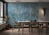 Blue Bloom Flowers Wall Mural, Floral Blossom Wallpaper, Oversized Nature Art Customized Wall Covering, Non-Woven, Non-Adhesive, Removable - Adawall -Houston Wallpaper Store - Walcoverings, Curtains & Wall Panels