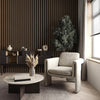 Brown Wood Panel Look Wallpaper, 3D Embossed textured Wooden Pattern Wallcovering, Modern, Stylish - Adawall -Houston Wallpaper Store - Walcoverings, Curtains & Wall Panels