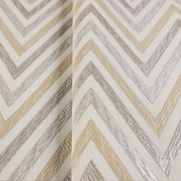 Chevron Wallpaper, Off White, Silver Geometric Deep Embossed Zigzag Pattern Geometric Wallcovering - Adawall -Houston Wallpaper Store - Walcoverings, Curtains & Wall Panels