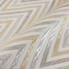 Chevron Wallpaper, Off White, Silver Geometric Deep Embossed Zigzag Pattern Geometric Wallcovering - Adawall -Houston Wallpaper Store - Walcoverings, Curtains & Wall Panels