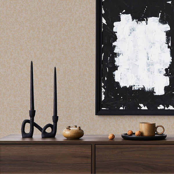 Classic Abstract Metallic Accent Wallpaper, Beige 3D Embossed Solid Color Glitter Shimmer Elegant Wallcovering - Adawall -Houston Wallpaper Store - Walcoverings, Curtains & Wall Panels