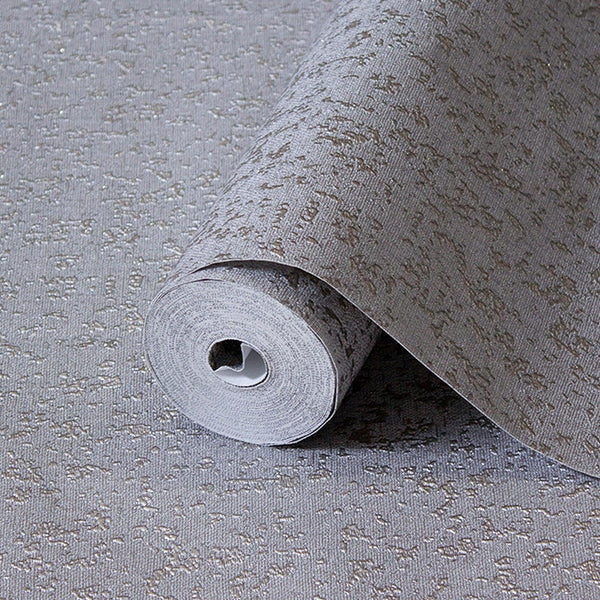 Classic Abstract Metallic Accent Wallpaper, Gray 3D Embossed Solid Color Glitter Shimmer Elegant Wallcovering - Adawall -Houston Wallpaper Store - Walcoverings, Curtains & Wall Panels