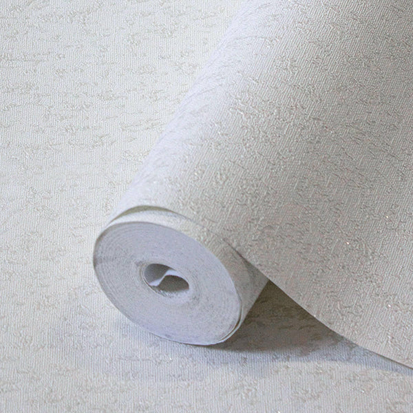 Classic Abstract Metallic Accent Wallpaper, Light Gray 3D Embossed Solid Color Glitter Shimmer Elegant Wallcovering - Adawall -Houston Wallpaper Store - Walcoverings, Curtains & Wall Panels