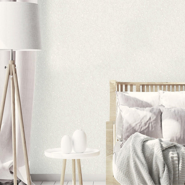 Classic Abstract Metallic Accent Wallpaper, White 3D Embossed Solid Color Glitter Shimmer Elegant Wallcovering - Adawall -Houston Wallpaper Store - Walcoverings, Curtains & Wall Panels
