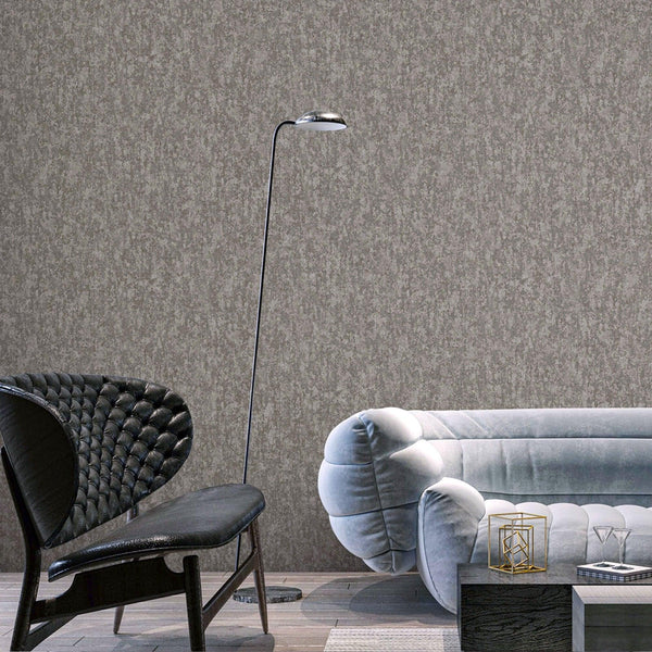 Dark Brown Solid Color Modern Embossed Wallpaper, Plain Abstract Distressed Home Wall Decor - Adawall -Houston Wallpaper Store - Walcoverings, Curtains & Wall Panels