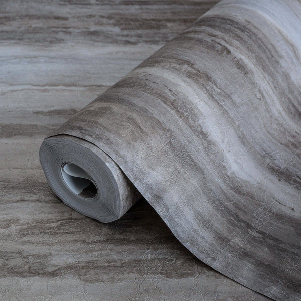 Dark Grey Natural Tree Bark Wallpaper, Wood Pattern Embossed Cork Farmhouse Lodge Wall Decor - Adawall -Houston Wallpaper Store - Walcoverings, Curtains & Wall Panels