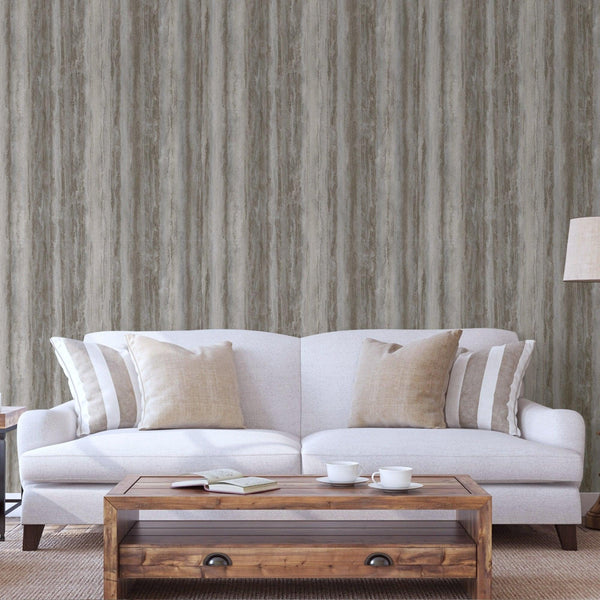 Dark Grey Natural Tree Bark Wallpaper, Wood Pattern Embossed Cork Farmhouse Lodge Wall Decor - Adawall -Houston Wallpaper Store - Walcoverings, Curtains & Wall Panels