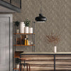Dark Neutral Distressed Solid Color Wallpaper, 3D Embossed Shiny Wallcovering, Weathered Effect - Adawall -Houston Wallpaper Store - Walcoverings, Curtains & Wall Panels