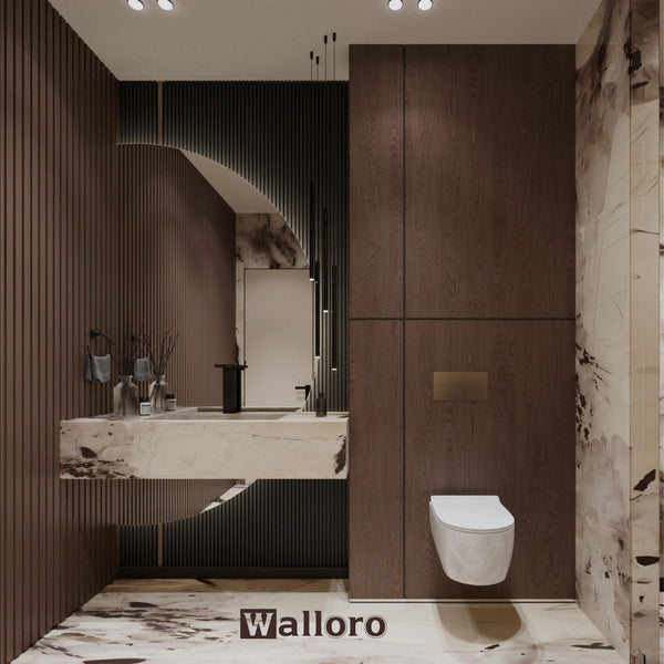 Dark Wallnut Wood Grain Wall Panel, PS Wall Home Decoration Panel-Premium Quality - Adawall -Houston Wallpaper Store - Walcoverings, Curtains & Wall Panels