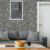 Elegant Blue White Flowered Embossed Wallpaper, Home Wall Decor, Aesthetic Wallpaper, Textured Wallcovering Non-Adhesive- 41.7”W X 393”H - Adawall -Houston Wallpaper Store - Walcoverings, Curtains & Wall Panels