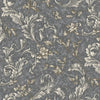 Elegant Blue White Flowered Embossed Wallpaper, Home Wall Decor, Aesthetic Wallpaper, Textured Wallcovering Non-Adhesive- 41.7”W X 393”H - Adawall -Houston Wallpaper Store - Walcoverings, Curtains & Wall Panels