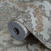 Elegant Damask Deep Embossed Wallpaper, 3D Textured Wallcovering, Traditional, Extra Large 114 sq ft Roll, Fabric Feel, Durable, Washable - Adawall -Houston Wallpaper Store - Walcoverings, Curtains & Wall Panels