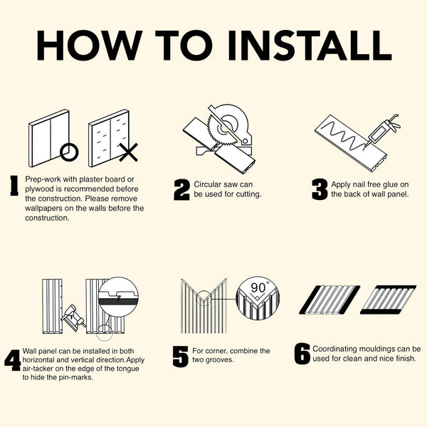 Elegant Interior Light Brown Black Wall Panel, PS Wall Home Decoration Panel, Premium Quality Wall Covering - Adawall -Houston Wallpaper Store - Walcoverings, Curtains & Wall Panels