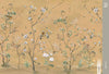 Extra Large Chinoiserie Floral Wallpaper, Birds Blossom Yellow Wall Mural, Custom Size, Luxury, Modern Wall Paper, Non-Pasted, Washable, Removable (Copy) - Adawall -Houston Wallpaper Store - Walcoverings, Curtains & Wall Panels