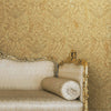 Gold Rich Baroque Damask Wallpaper Deep Embossed Shimmering Vintage Design - Adawall -Houston Wallpaper Store - Walcoverings, Curtains & Wall Panels