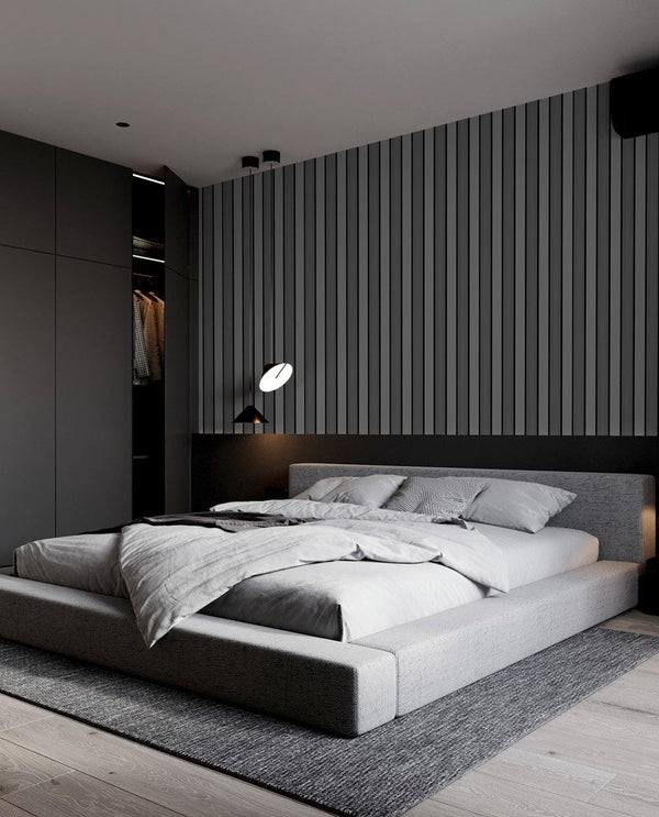 Gray Black Wall Panel, PS Wall Home Decoration Panel-Premium Quality - Adawall -Houston Wallpaper Store - Walcoverings, Curtains & Wall Panels