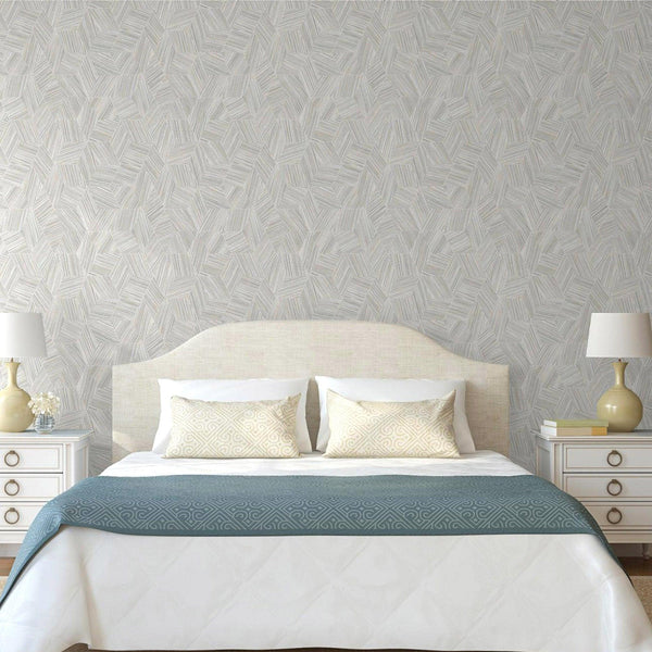 Gray Large Hexagon Embossed Wallpaer, Elegant Geometric Shapes Honeycomb Wallcovering - Adawall -Houston Wallpaper Store - Walcoverings, Curtains & Wall Panels