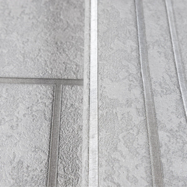 Gray Modern Lines Geometric Wallpaper, Contemporary 3D Embossed Wallcovering, Abstract Bold - Adawall -Houston Wallpaper Store - Walcoverings, Curtains & Wall Panels