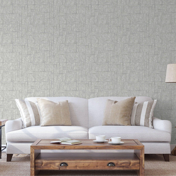 Gray Modern Lines Geometric Wallpaper, Contemporary 3D Embossed Wallcovering, Abstract Bold - Adawall -Houston Wallpaper Store - Walcoverings, Curtains & Wall Panels