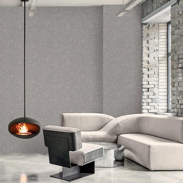 Gray Sleek Embossed finish Solid Color Wallpaper, Abstract Modern Minimalist Rich Textured Wallcovering - Adawall -Houston Wallpaper Store - Walcoverings, Curtains & Wall Panels