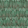 Green Feathers Pattern Embossed Wallpaper, Tropical 3D Textured Birds Vivid Wallcovering - Adawall -Houston Wallpaper Store - Walcoverings, Curtains & Wall Panels
