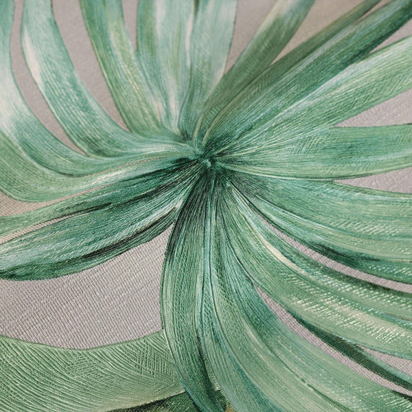 Green Palm Trees Embossed Wallpaper, Rich Textured Wallcovering, Large 114 sq ft Roll, Washable, Sturdy, Plants Leaves Wallpaper, Wall Decor - Adawall -Houston Wallpaper Store - Walcoverings, Curtains & Wall Panels