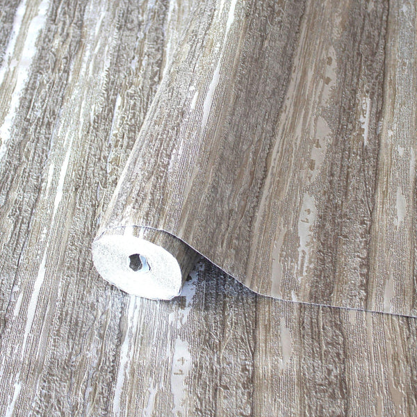 Horizontal Striped Wallpaper, Beige Shiny Glossy Luxry Non-Woven Wallcovering, Non-Woven, Non-Pasted - Adawall -Houston Wallpaper Store - Walcoverings, Curtains & Wall Panels