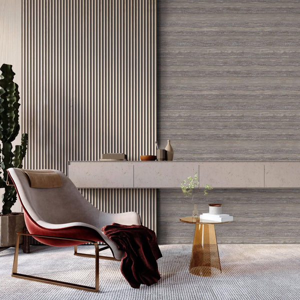 Horizontal Striped Wallpaper, Beige Shiny Glossy Luxry Non-Woven Wallcovering, Non-Woven, Non-Pasted - Adawall -Houston Wallpaper Store - Walcoverings, Curtains & Wall Panels