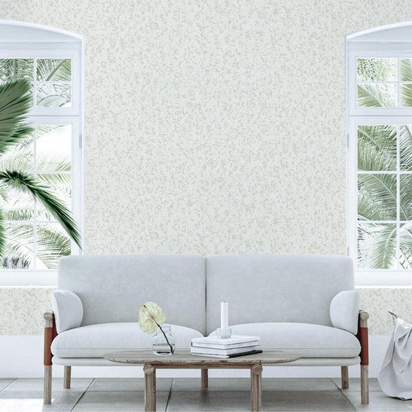 ivory Classic Textured Metallic Accent Wallpaper, 3D Embossed Glitter Shimmer Elegant Wallcovering - Adawall -Houston Wallpaper Store - Walcoverings, Curtains & Wall Panels