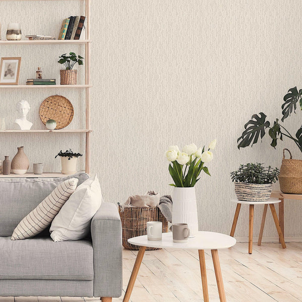 Ivory Diamond Shapes Wallpaper, Shiny 3D Deep Embossed Lines Stylish Modern Wallcovering - Adawall -Houston Wallpaper Store - Walcoverings, Curtains & Wall Panels