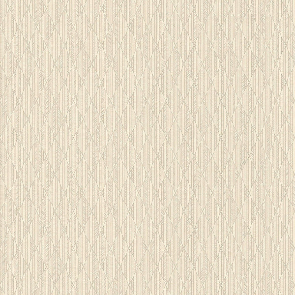 Ivory Diamond Shapes Wallpaper, Shiny 3D Deep Embossed Lines Stylish Modern Wallcovering - Adawall -Houston Wallpaper Store - Walcoverings, Curtains & Wall Panels