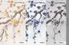 Large Blossom Tree Wallpaper, Blue Chinoiserie Nature Flowers Wall Mural, Custom Size Wall Covering, Non-Woven, Non-Pasted, Removable, Washable, Floral Art - Adawall -Houston Wallpaper Store - Walcoverings, Curtains & Wall Panels